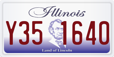 IL license plate Y351640