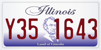 IL license plate Y351643