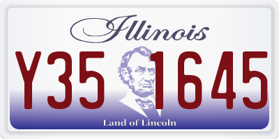 IL license plate Y351645
