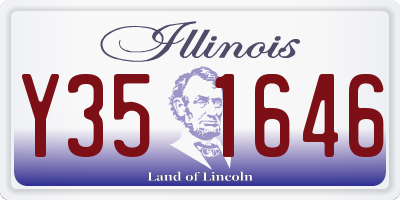 IL license plate Y351646