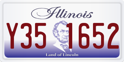 IL license plate Y351652