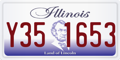 IL license plate Y351653