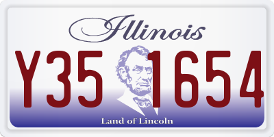 IL license plate Y351654