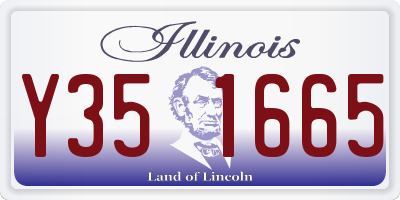 IL license plate Y351665
