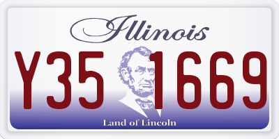 IL license plate Y351669