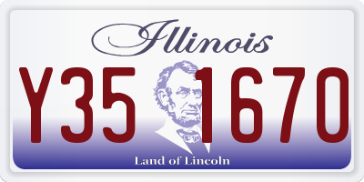 IL license plate Y351670