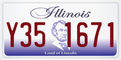 IL license plate Y351671