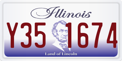 IL license plate Y351674