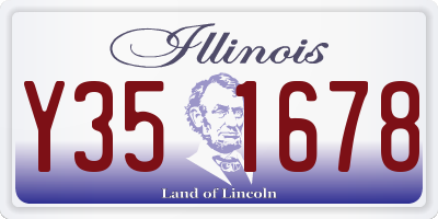 IL license plate Y351678