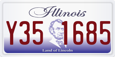 IL license plate Y351685