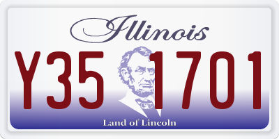 IL license plate Y351701