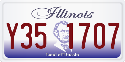 IL license plate Y351707