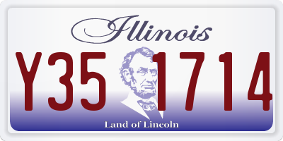 IL license plate Y351714