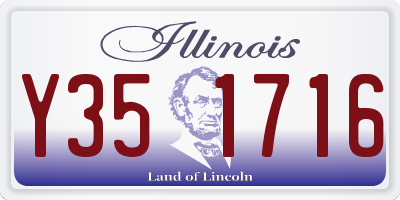 IL license plate Y351716
