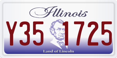 IL license plate Y351725