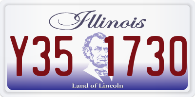 IL license plate Y351730