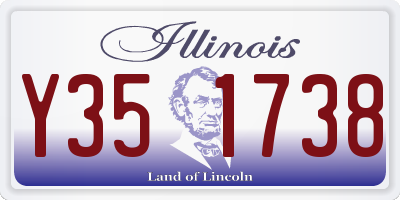 IL license plate Y351738