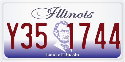 IL license plate Y351744