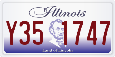 IL license plate Y351747