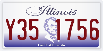 IL license plate Y351756