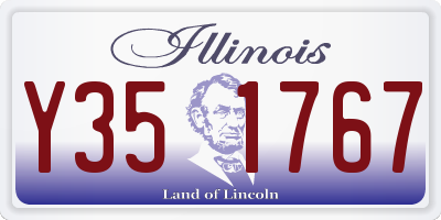IL license plate Y351767