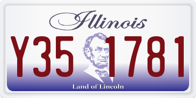 IL license plate Y351781