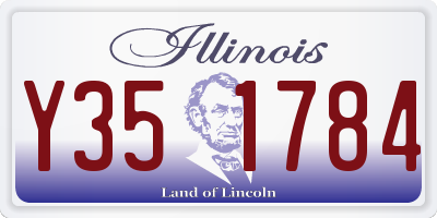 IL license plate Y351784