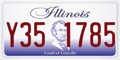 IL license plate Y351785