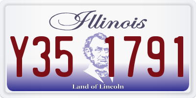 IL license plate Y351791