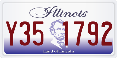 IL license plate Y351792