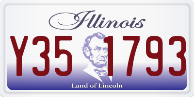 IL license plate Y351793