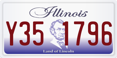 IL license plate Y351796
