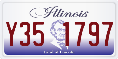 IL license plate Y351797