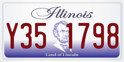 IL license plate Y351798