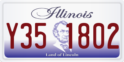 IL license plate Y351802