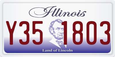 IL license plate Y351803