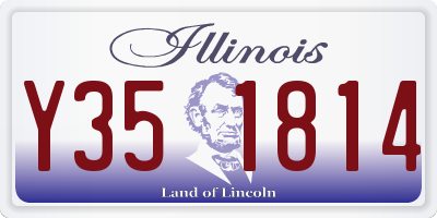 IL license plate Y351814