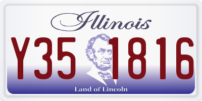 IL license plate Y351816