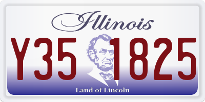 IL license plate Y351825