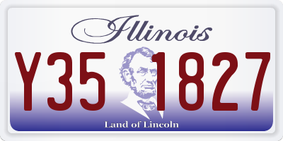 IL license plate Y351827