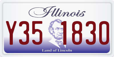 IL license plate Y351830