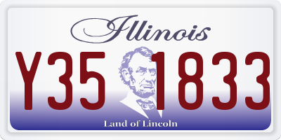 IL license plate Y351833