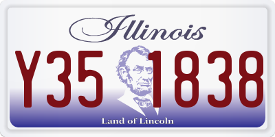 IL license plate Y351838