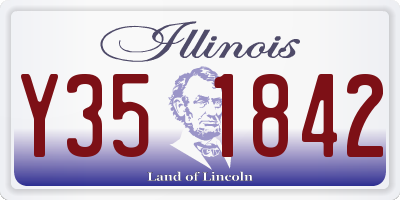 IL license plate Y351842
