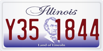 IL license plate Y351844