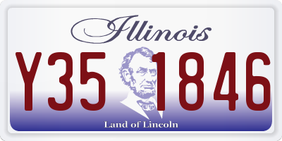 IL license plate Y351846