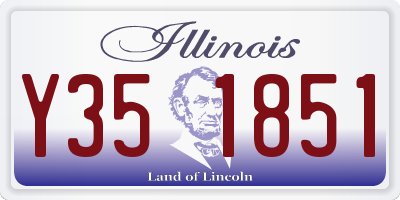 IL license plate Y351851