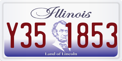 IL license plate Y351853