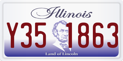 IL license plate Y351863