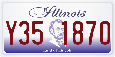 IL license plate Y351870